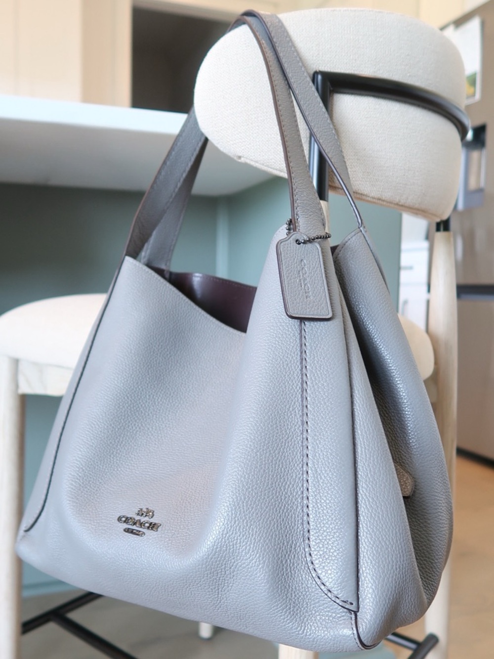 Coach Hadley Hobo Bag in Light Gray